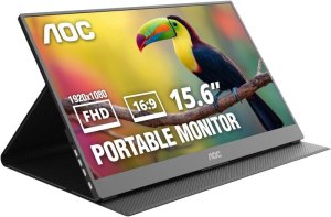 AOC 16T20 15.6-Inch Full HD IPS Portable Monitor with USB-C &amp; HDMI