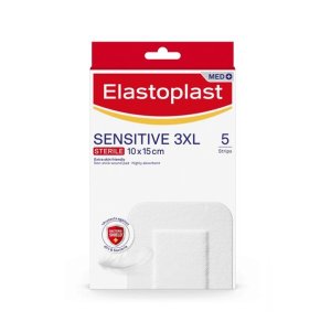 Elastoplast Sensitive 3XL, Post-Operative Wounds, Skin Friendly, 5 Strips