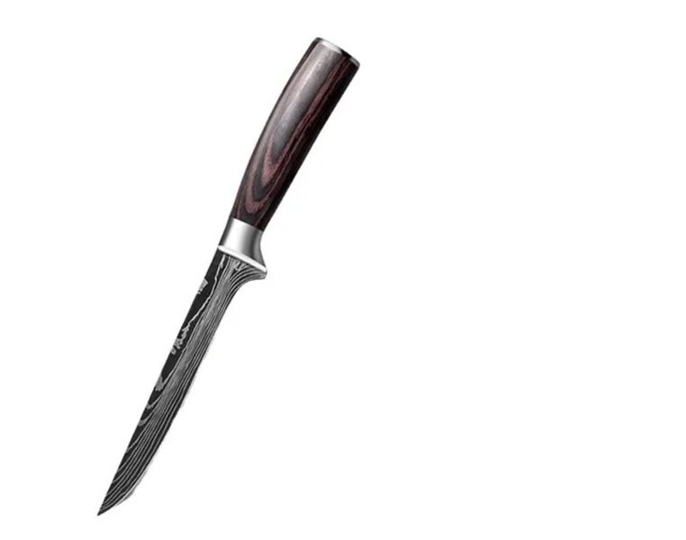 Damascus Pattern Butcher Meat Boning Knife - 27 cm