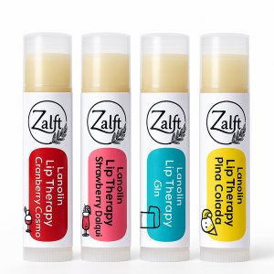 Zalft Cocktail Collection Lanolin Lip Balm 4 Pack