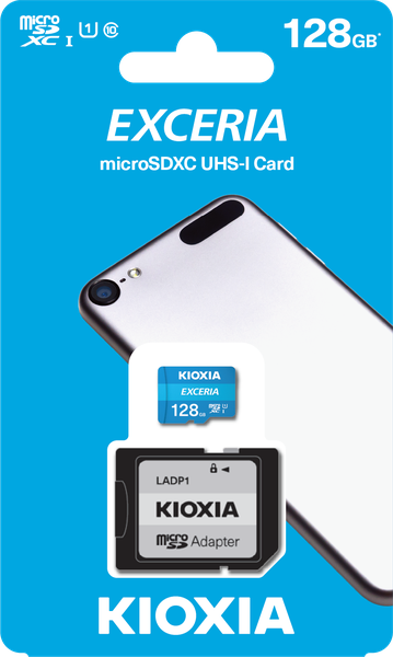 Kioxia 128GB 100Mb/s MicroSD Card C10 Exceria