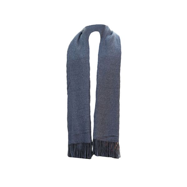 Men's Long Dark Grey Scarf - Solid Color Imitation Cashmere for Autumn and Winter