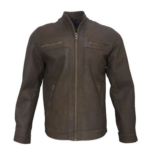 Red Leather Jacket for Men MLJ1000001-D