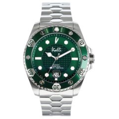 Vialli Silver Green Metal Wristwatch