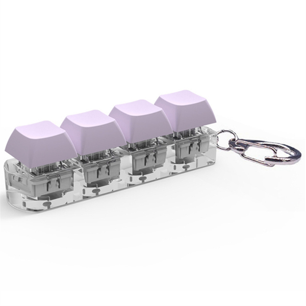 Keyboard Key Toy Party Stress Relief DIY Fidget Button Keycaps Purple