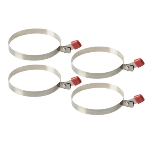 Egg Rings Set - Stainless Steel - 2 Ring Pieces Per Pack - Bulk Pack of 2