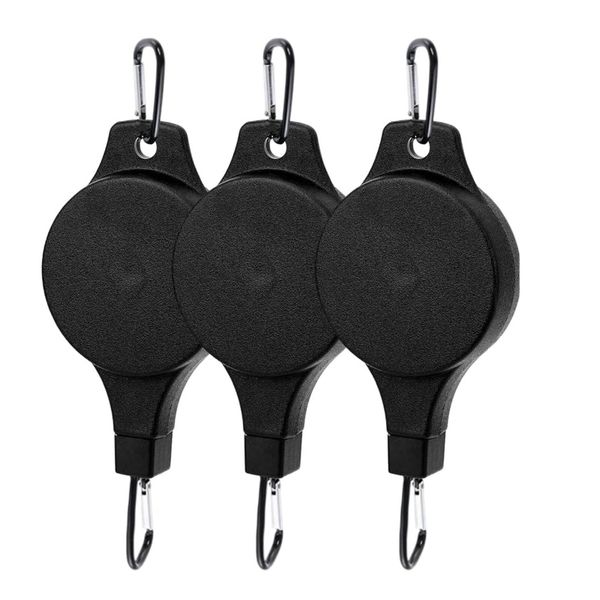 3pack Retractable Plant Hanger with Carabiners for Watering,Hanging Plants