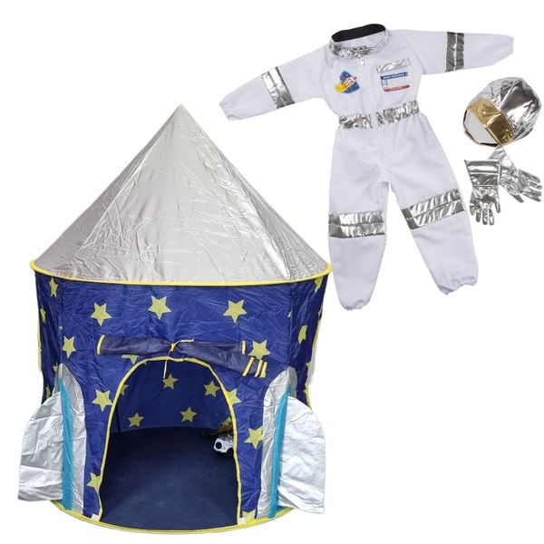 Melissa &amp; Doug Astronaut Role Play Outfit and Rocket Tent
