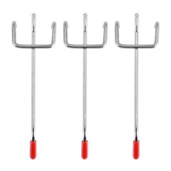 25Pcs 100Mm Pegboard Hooks Slat Wall Retail Display