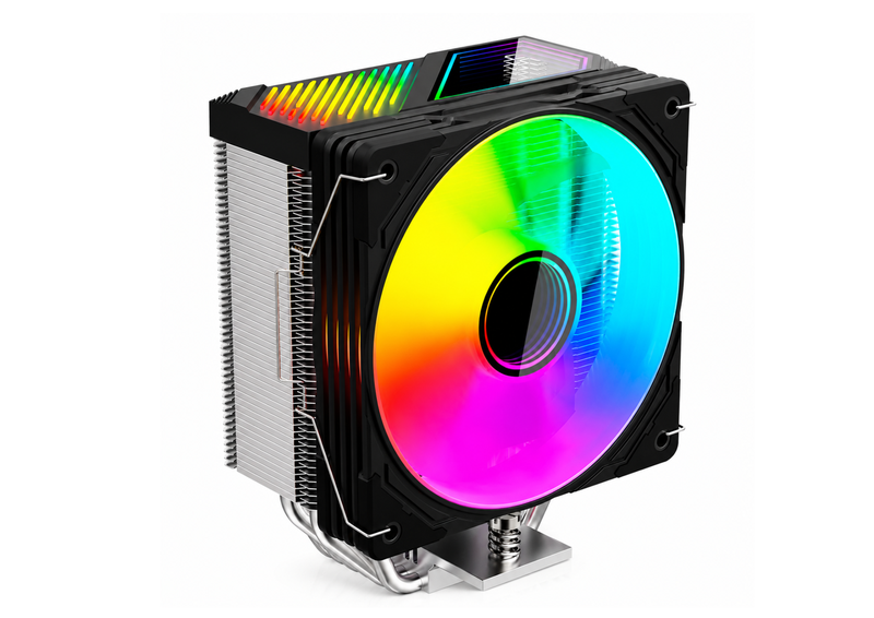 ARGB CPU Cooler witH Digital Temperature Display|6 Heat Pipe|PWM Silent Fan