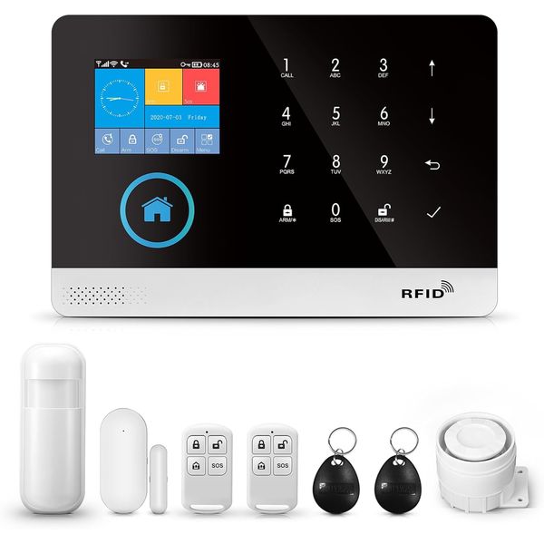 WiFi GSM Home Alarm Security System - Wireless Kit Home Voice Control
