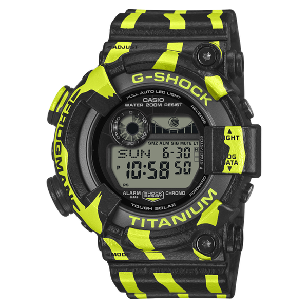 Casio G-Shock Frogman GW-8200TPF-1DR-200M-Diver-Titanium-Solar-Black/Yellow
