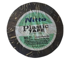 Nitto - Pvc Insulation Tape - Black - 18mm x 20m - 4 Pack