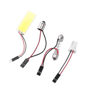 T10 501 W5W Ba9S Festoon Dome 36 Led Panel Light Bulb Compatible with None
