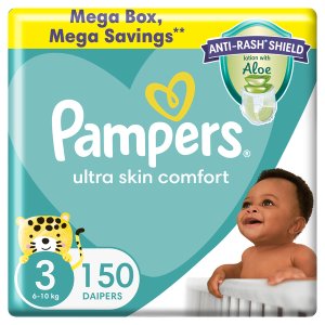 Pampers Anti-Rash Shield Taped Diaper Size 3 (6-10 kg) 150 Nappies