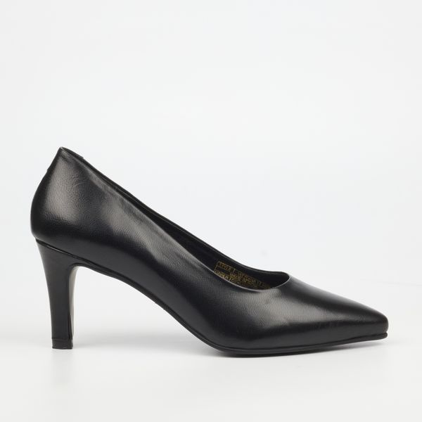 Nicci Tyler Women's Vittoria 1 Black Genuine Leather Heel Court
