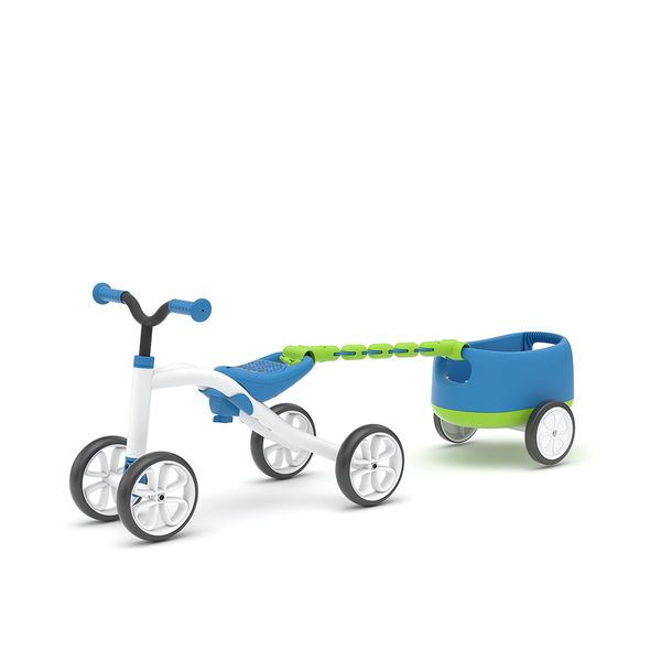 Chillafish Quadie+Trailie: Stable 4-wheeler Ride-On with Trailer - Blue