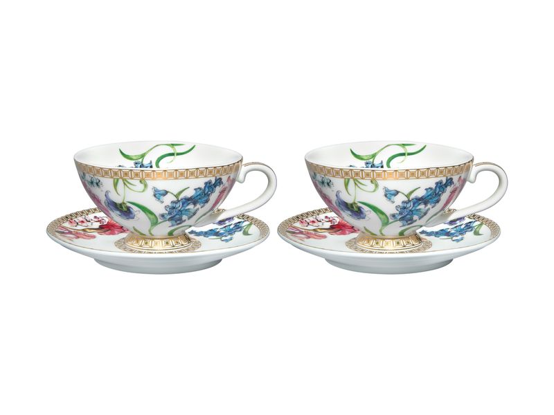 Maxwell and Williams Mystique Espresso Cups &amp; Saucers 90ML - Set of 2