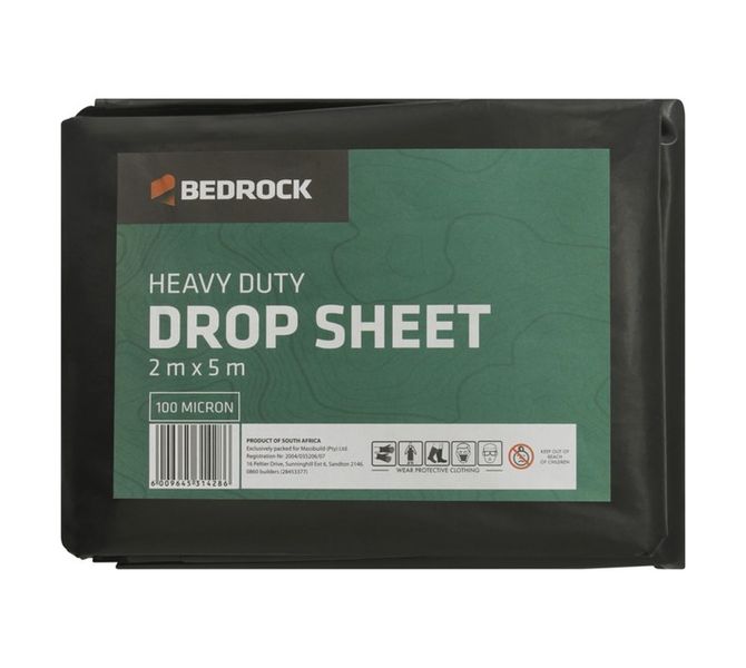 Heavy Duty Drop Sheet Black 2000 x 5000 mm