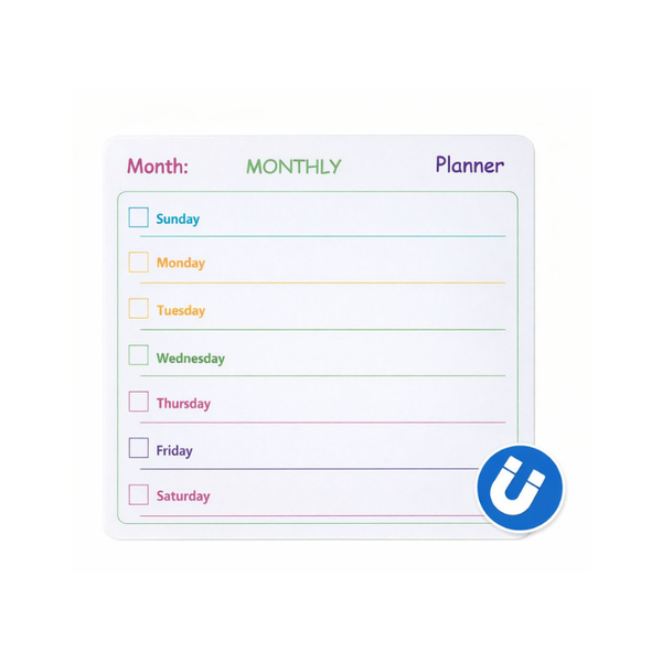 Magnetic Monthly Planner Whiteboard