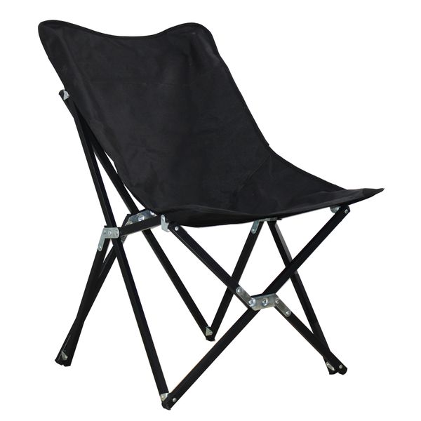 Half Moon High-Back High Strength Metal Frame Folding Camping Chair