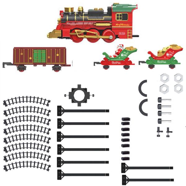 Electric Christmas Classic Train Trail Toy Set Christmas decorations Gift