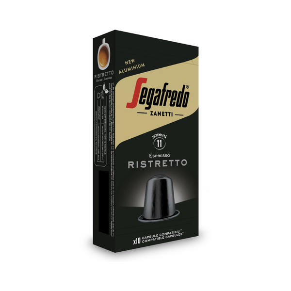 Segafredo - Ristretto Nespresso Compatible Capsules (10 x5.1g Per Box)
