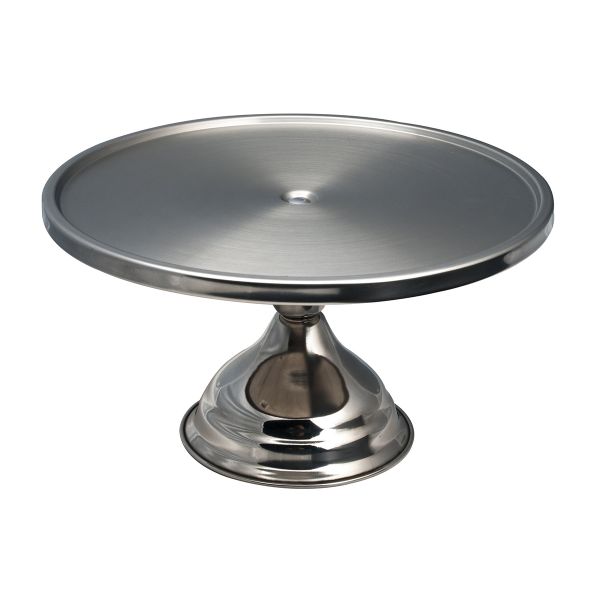 Cake Stand Footed cm Height x cm Diameter Stainless Steel - 4CSTD