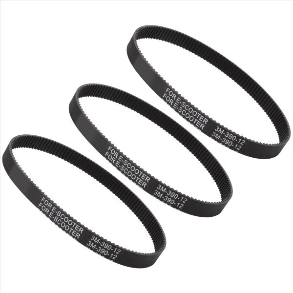 3Pcs 3M-390-12 Drive Belt Durable Thickened Rubber Drive Belt