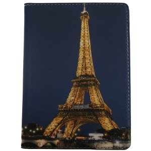 Passport Cover - Eiffel Tower During the Night