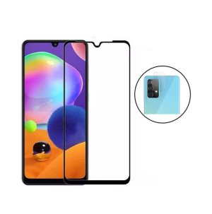 2 in 1 Full Curved Tempered Glass and Camera Lens Protector for Samsung A72