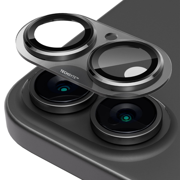 TechByte Premium Tempered Glass Camera Lens Protector for iPhone 16 Plus