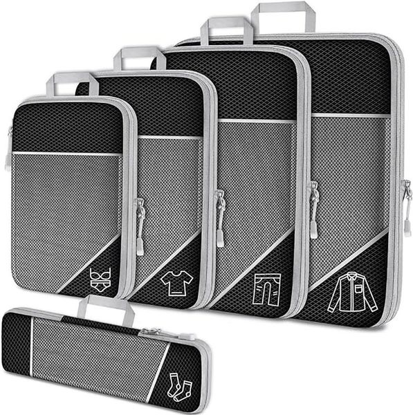 Travel Luggage Organizer Storage Bags For Suitcases - 5-Piece