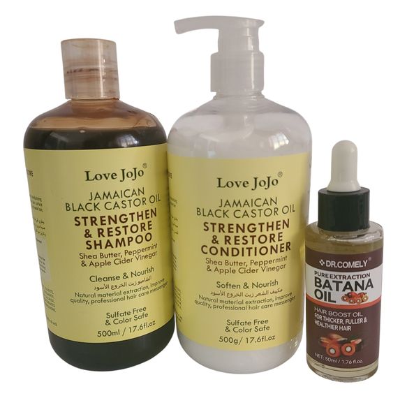 Love Jojo Shampoo &amp; Conditoner and Batana Oil for Natural Hair