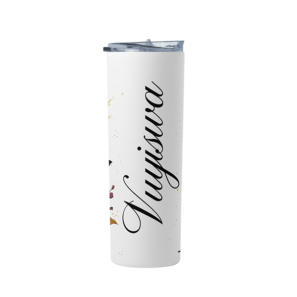 Personalized Floral And Leopard Print Travel Tumbler - 900ml - Nonhlanhla