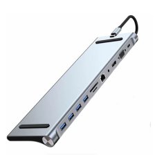 11 in 1 Type-C Multi-Functional Laptop Base Hub With 5Gbps Data Speed Trans