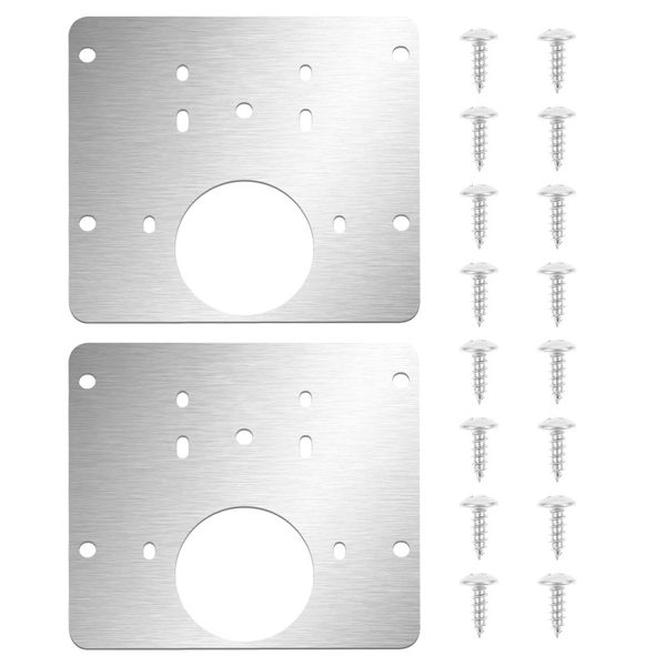 Hinge Repair Plate Cabinet Stainless Steel