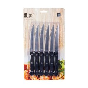 Steak Knife Set - Kitchen Accessories - Stainless Steel - 6 Piece - 8 Pack