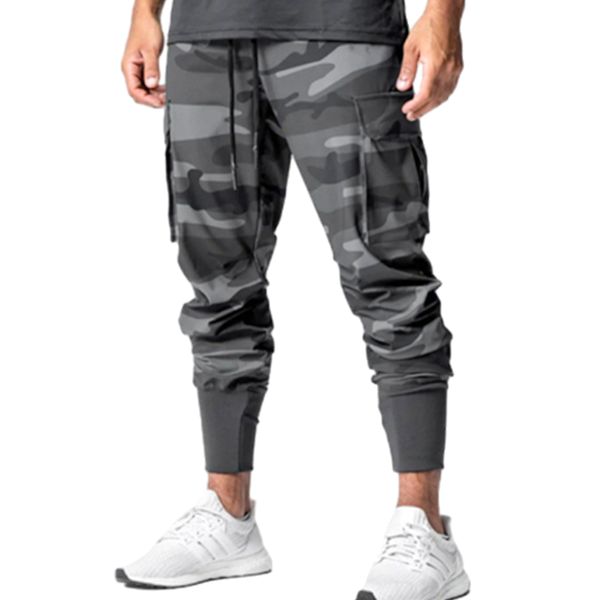Mens Gym Jogger Pants Lightweight Slim Workout Sweatpants with Zip Pocket