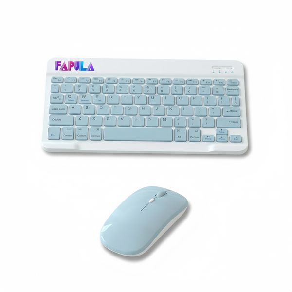 Wireless Keyboard and Mouse Combo Bluetooth Type-C Portable