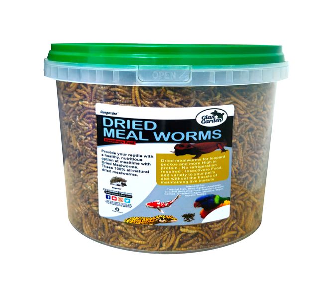 Giangarden Dried Meal Worms Bucket 5lt (1kg)