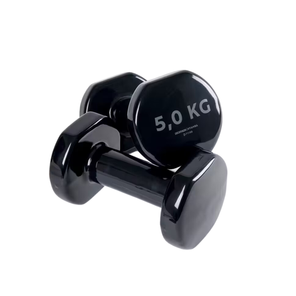 Nyamba Fitness 5 kg Dumbbells Twin-pack - Black