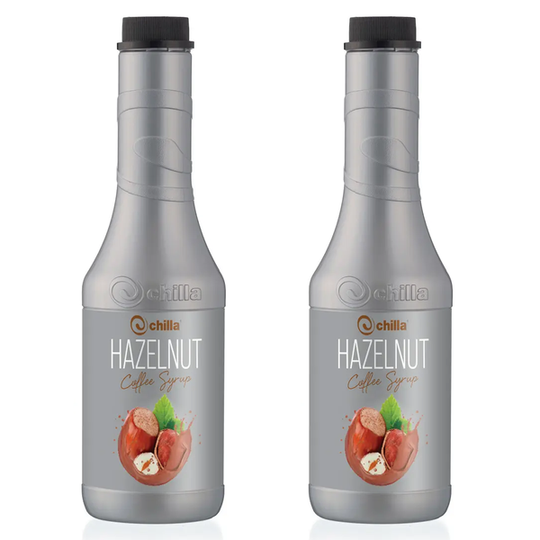 Chilla - Pack of 2 - Hazelnut - Coffee Syrup 1lt