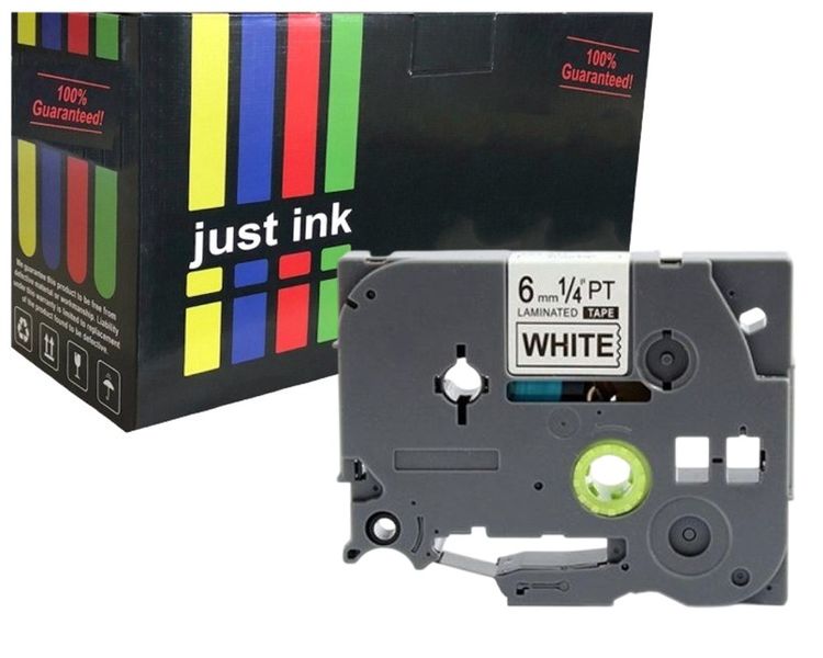 Compatible Brother TZ 211 Label Tape Laminated (6mm) Blk/Wht (8m)