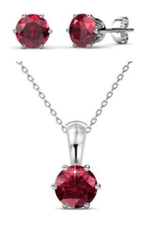 Destiny January Birth Set with Swarovski Crystals