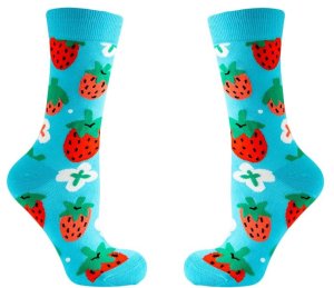 Women's Socks -Strawberry