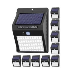 20 LED Solar Sensor Wall Light - Pack of 10