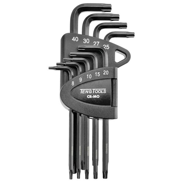 TengTools - Folding TPX Key Set CR-MO 9 Pieces - 1498TPX