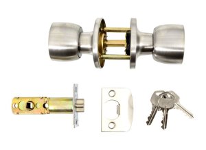Sanlic Jaguar Door Knob Lock Tulip Stainless Steel Clam set