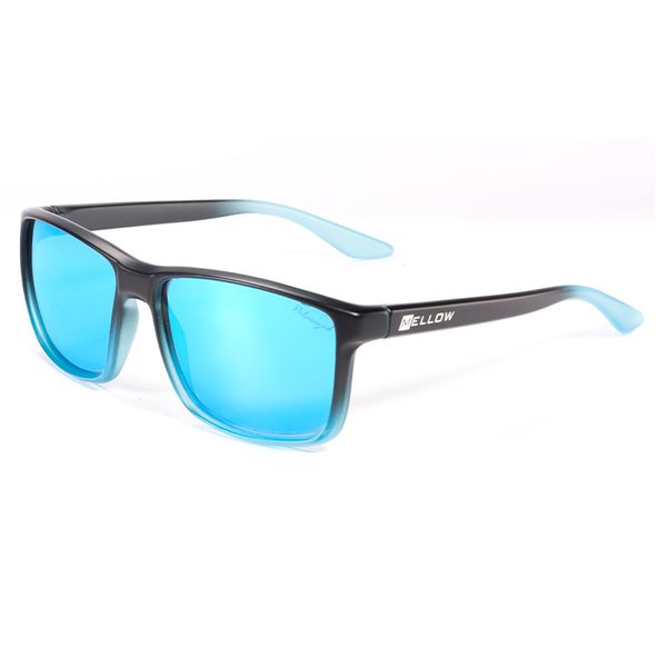 Mellow Floating Sunglasses - Polarized Scratch Resistant Matt Black &amp; Blue